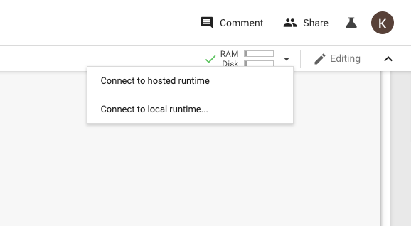 Connecting to hosted or local runtime