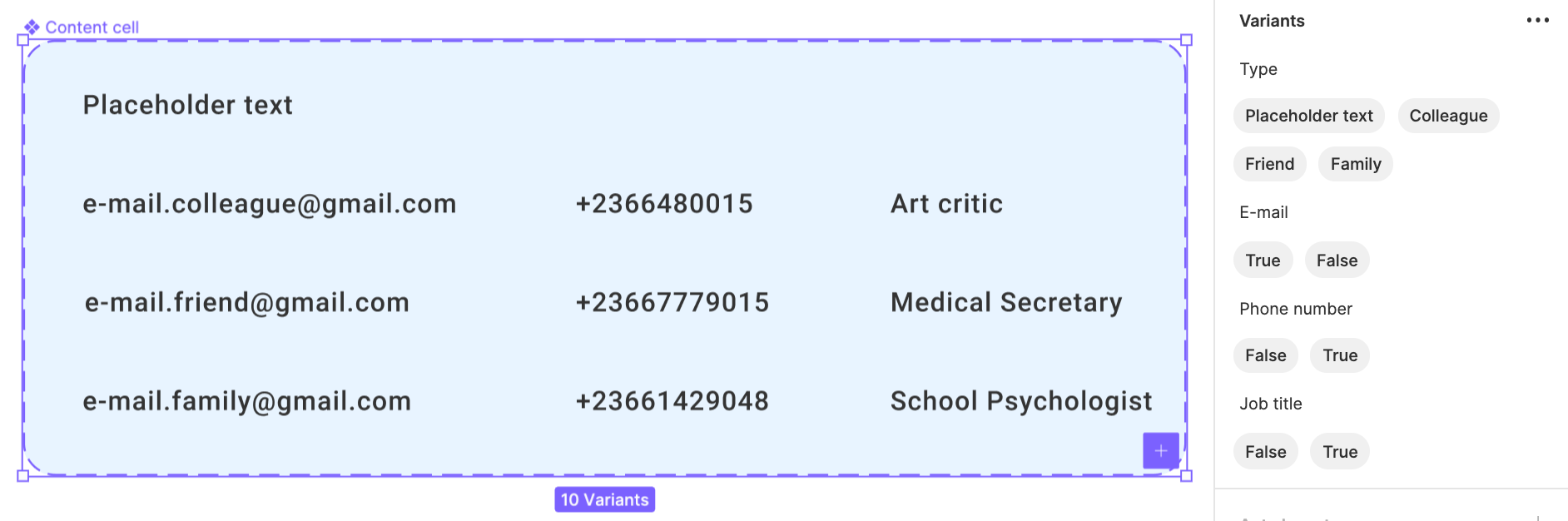 How to create complex data tables in Figma