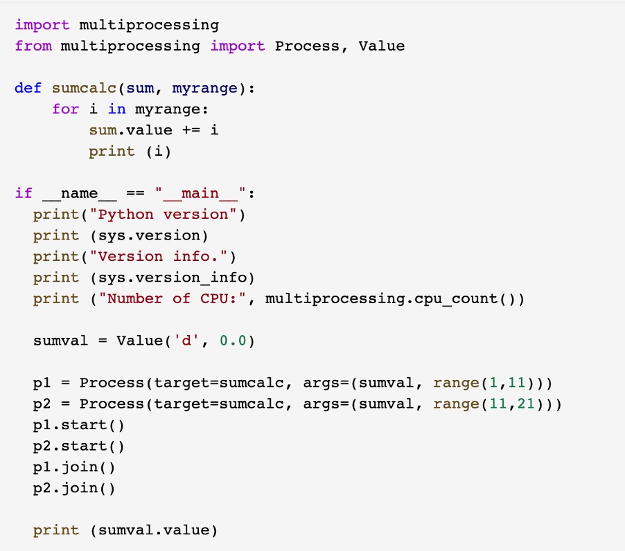 multiprocessing.Value