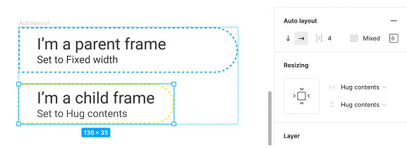 Hacks creating designs with Auto Layout and Variants in Figma