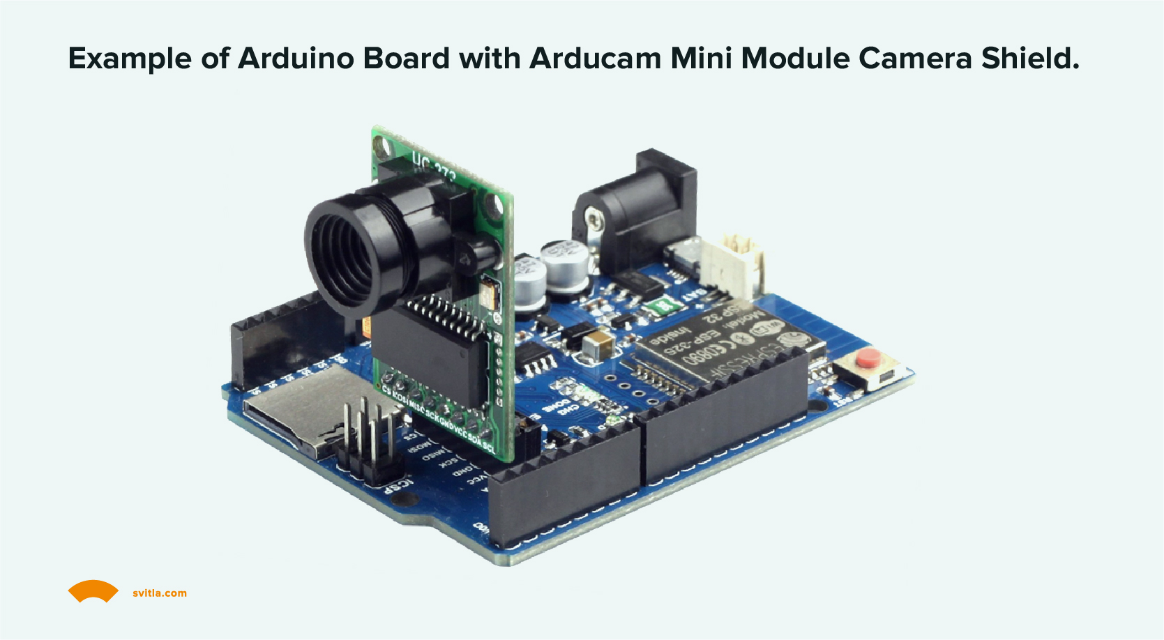Example of Arduino Board with Arducam Mini Module Camera Shield