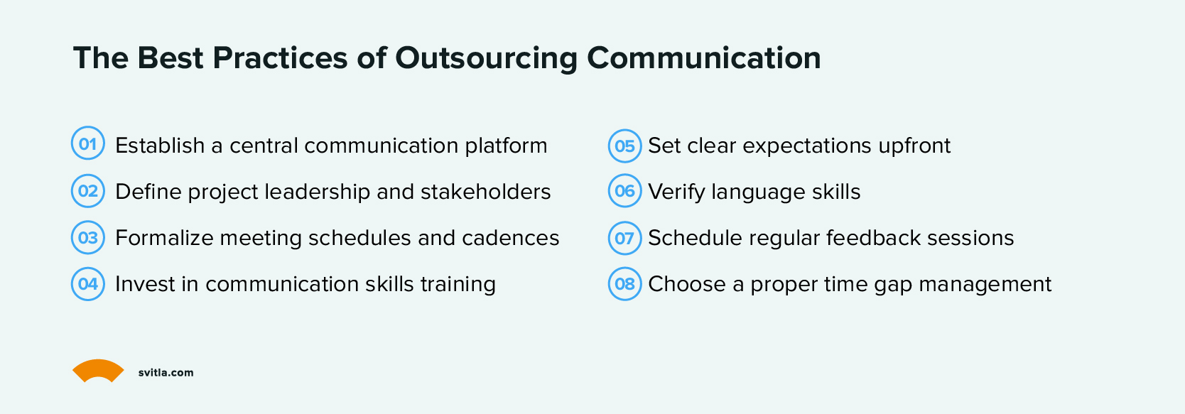 best practices of outsorcing communication