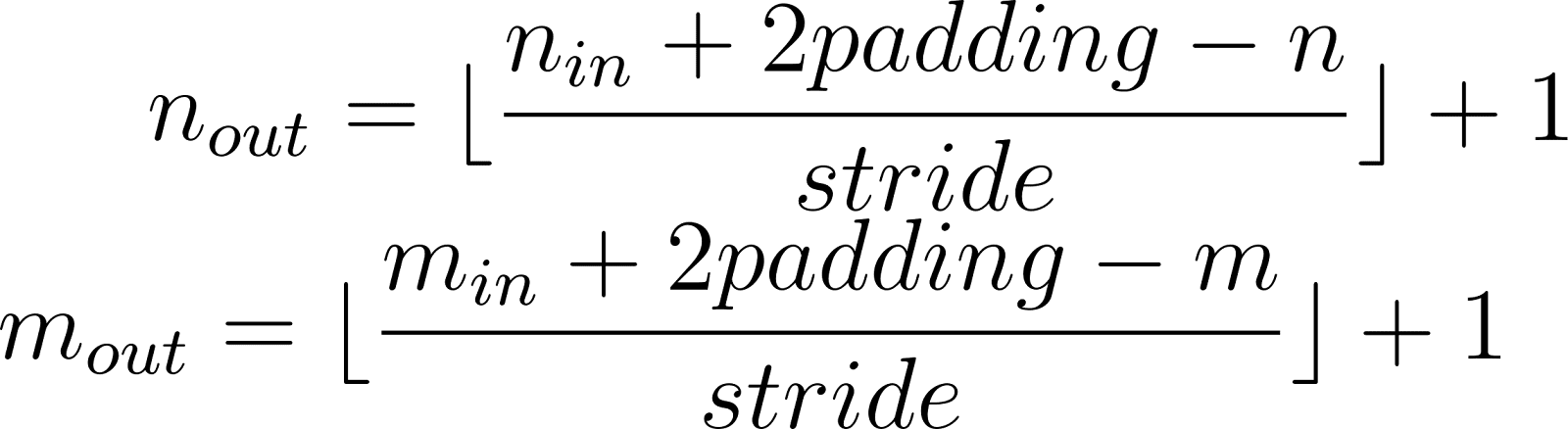 Formula of convolution