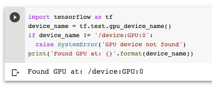 Testing GPU on Google Colab