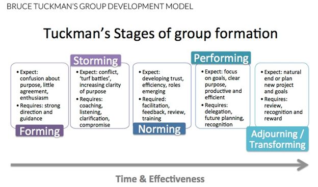 Use Tuckmans Model Of Team Dynamics Forming Storming Norming Images