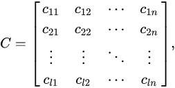 Basic of matrix operation