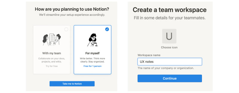 Notion UX