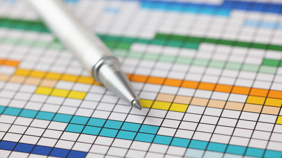 Using Gantt chart in project management