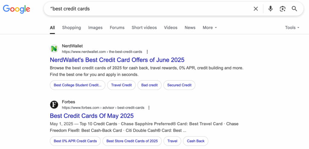 google schema markup screenshot