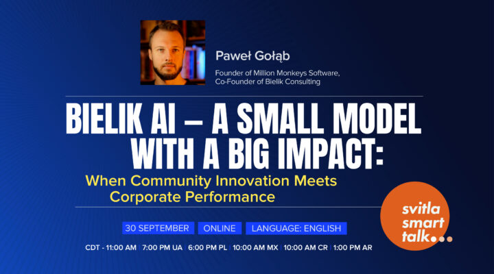 Svitla Smart Talk: Bielik AI — a Small Model with a Big Impact