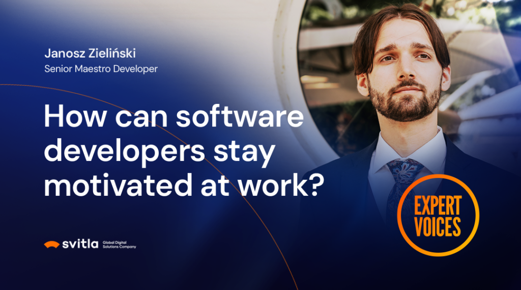 How can software developers stay motivated at work?