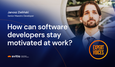 How can software developers stay motivated at work?