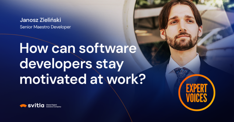 How can software developers stay motivated at work?
